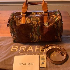 Vintage Brahmin Julian Miele St Barts Weekender